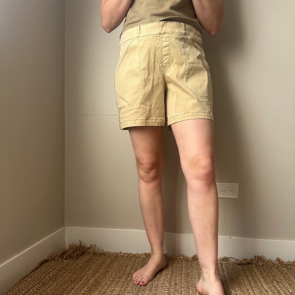 Spanx L Tan Cargo Shorts